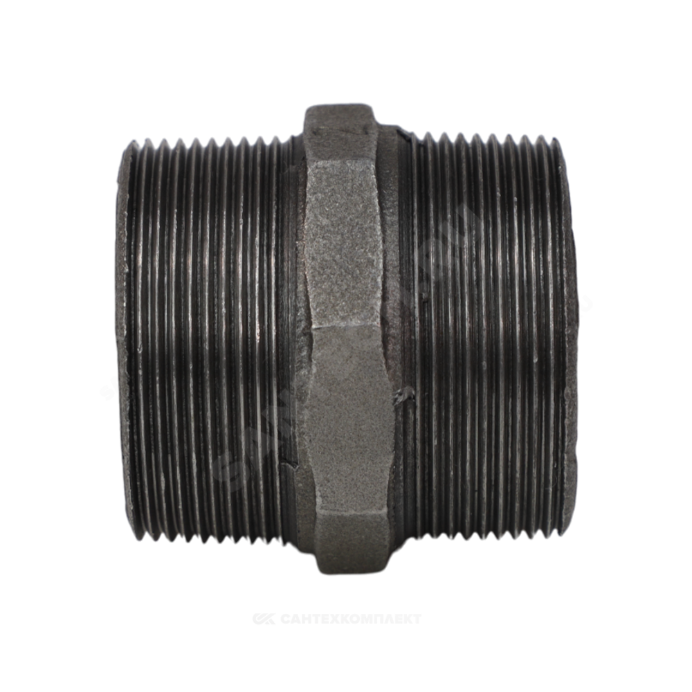 Ниппель прямой чугун Ду 32 (1 1/4") НР Fittex PLUS