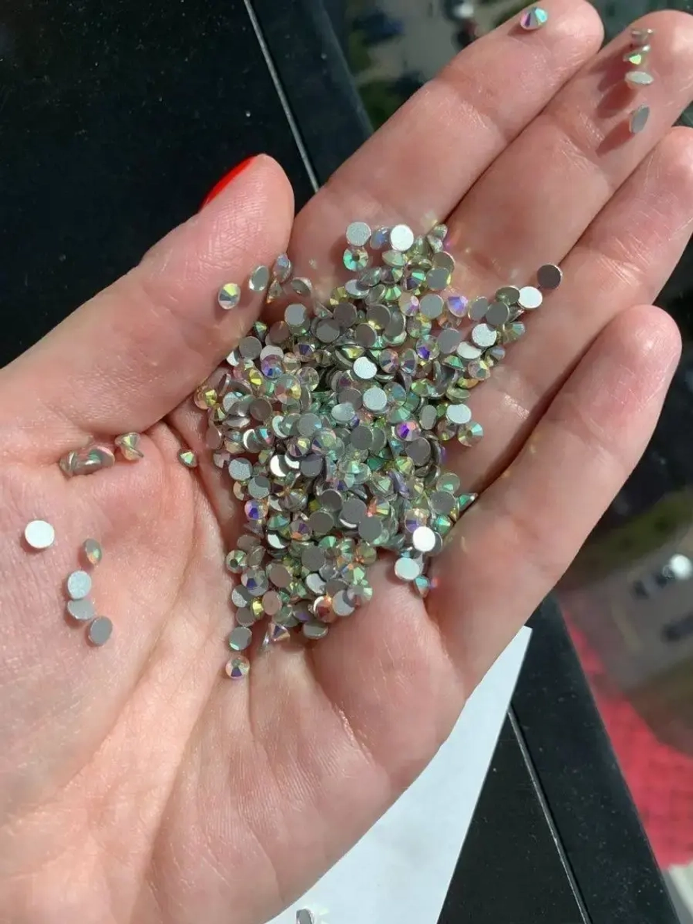Стразы холодной фиксации стекло Crystal AB ss16