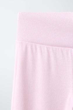 ZARA КОМПЛЕКТ ИЗ ХУДИ И РАСКЛЕШЕННЫХ БРЮК, РОЗОВЫЙ