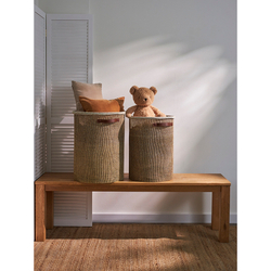 Корзина для хранения Sustainable collection, 46 л, бежевая