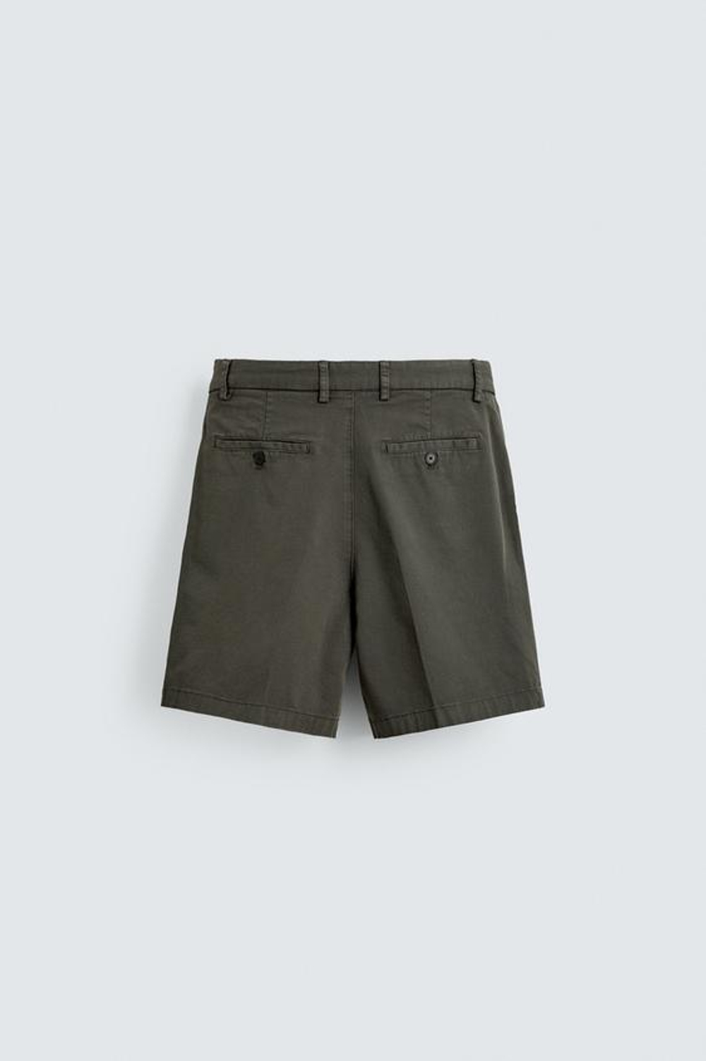 ZARA ШОРТЫ ЧИНОС REGULAR FIT, ХАКИ