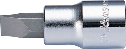 Торцевая головка короткая с отверткой 1/4" SL 7 мм, 2021M07, Hans