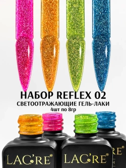 Набор светоотражающих гель-лаков REFLEX 02