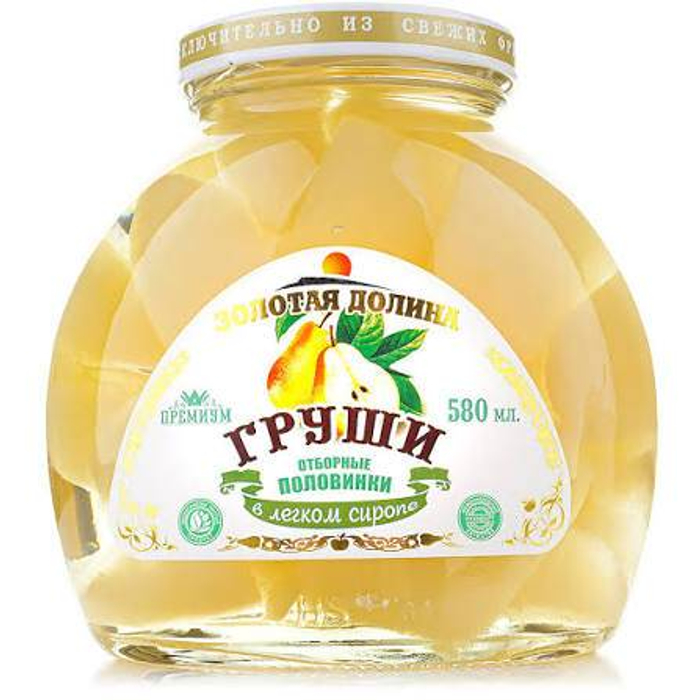 Компот золотая долина груша половинки 580 ГР 193.63 0557 4627089740557