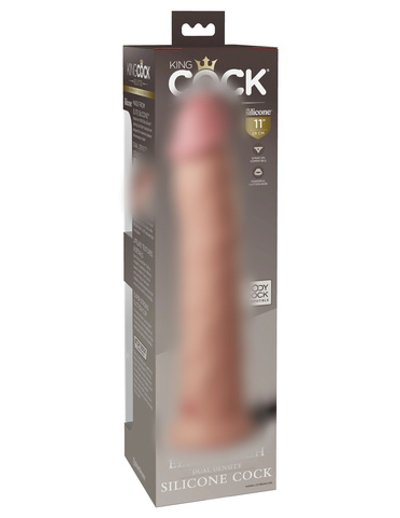 Фаллоимитатор KC Elite 11" Dual Density Silicone Dong - Light Pipedream 577521PD