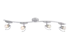 Светильник Sfera Sveta 8018D-04/V402 GREY+CH, 4×15 Вт, серый и хромированный