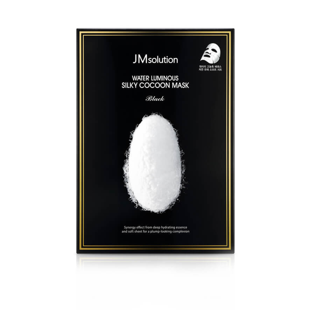 Тканевая маска для упругости кожи с протеинами шелка JMsolution Water Luminous Silky Cocoon Mask Bla