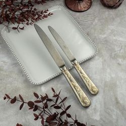 Нож десертный 20,7 см матовый с золотом Lord Vintage Style P.L. Proff Cuisine [12]
