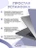 Чехол пластиковый Gurdini для Macbook Air 15" 2023 (A2941) Cream Case Dark Lavender