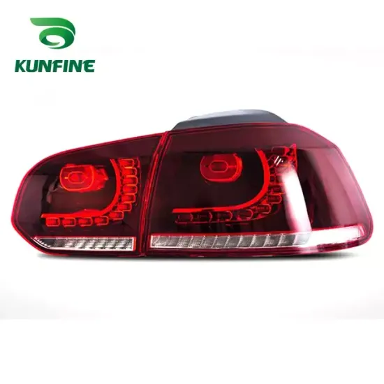 Задние фонари Гольф 6 2008 - 2012 GTI КРАСНЫЕ V13 type