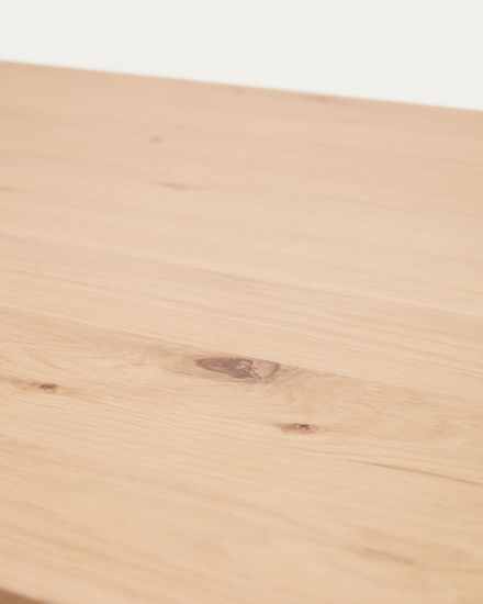 Yain Раздвижной стол из дубового шпона и массива дуба 120 (180) x 80 см La Forma Испания
