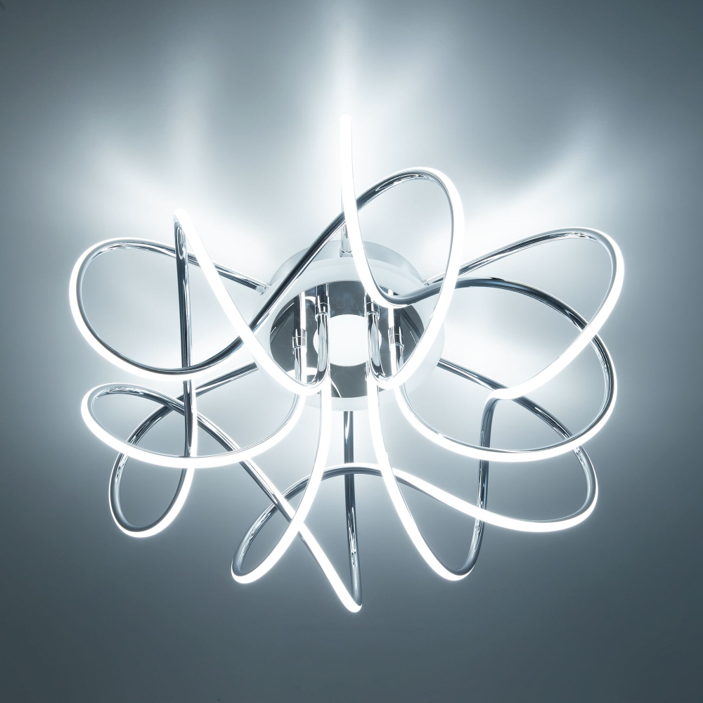 Citilux Джемини Смарт CL229A161E RGB Умная люстра Хром
