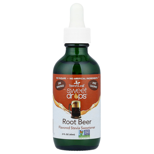 SweetLeaf Stevia, Sweet Drops®, корневое пиво, 60 мл (2 жидк. унции)