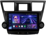 Магнитола для Toyota Highlander 2 U40 2007-2013 (крутилки активные) - Teyes CC3 на Android 10, Быстрая, QLED, CarPlay, 4G SIM-слот