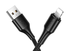 Usb Кабель-зарядка Lightning Hoco X120 3A 1м черный