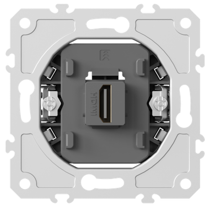 Механизм HDMI 2.0a, черный, разъем Type A 180° 4K Full HD @ 60 Hz 3D, HDR, серия DB
