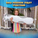 Мягкая игрушка Кот - батон, игрушка - обнимашка 110 см - Серый