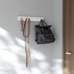 Вешалка настенная Flip, 50,8 см, белая/белая, 5 крючков