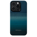 Чехол из арамидного волокна с поддержкой MagSafe PITAKA Fusion Weaving MagEZ Case 5 для iPhone 15 Pro Max, Moonrise (Восход Луны)