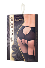 Эротические трусики-пояс Waname Elegance с высокой посадкой черные 54-56