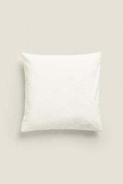 ZARA HOME ЧЕХОЛ ДЛЯ ДЕКОРАТИВНОЙ ПОДУШКИ С КОНТРАСТНОЙ ОКАНТОВКОЙ, СВЕТЛО-БЕЖЕВЫЙ
