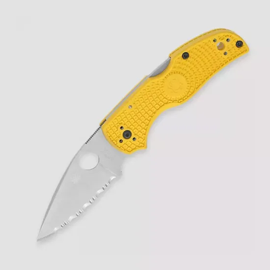 Складной нож Spyderco Native 5 Salt 41SYL5 c клинком из стали LC200N Rustproof Steel, рукоять FRN