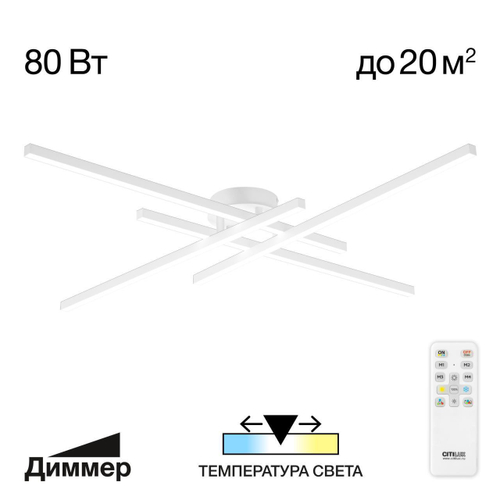 Потолочная светодиодная люстра Citilux Стиг CL203140