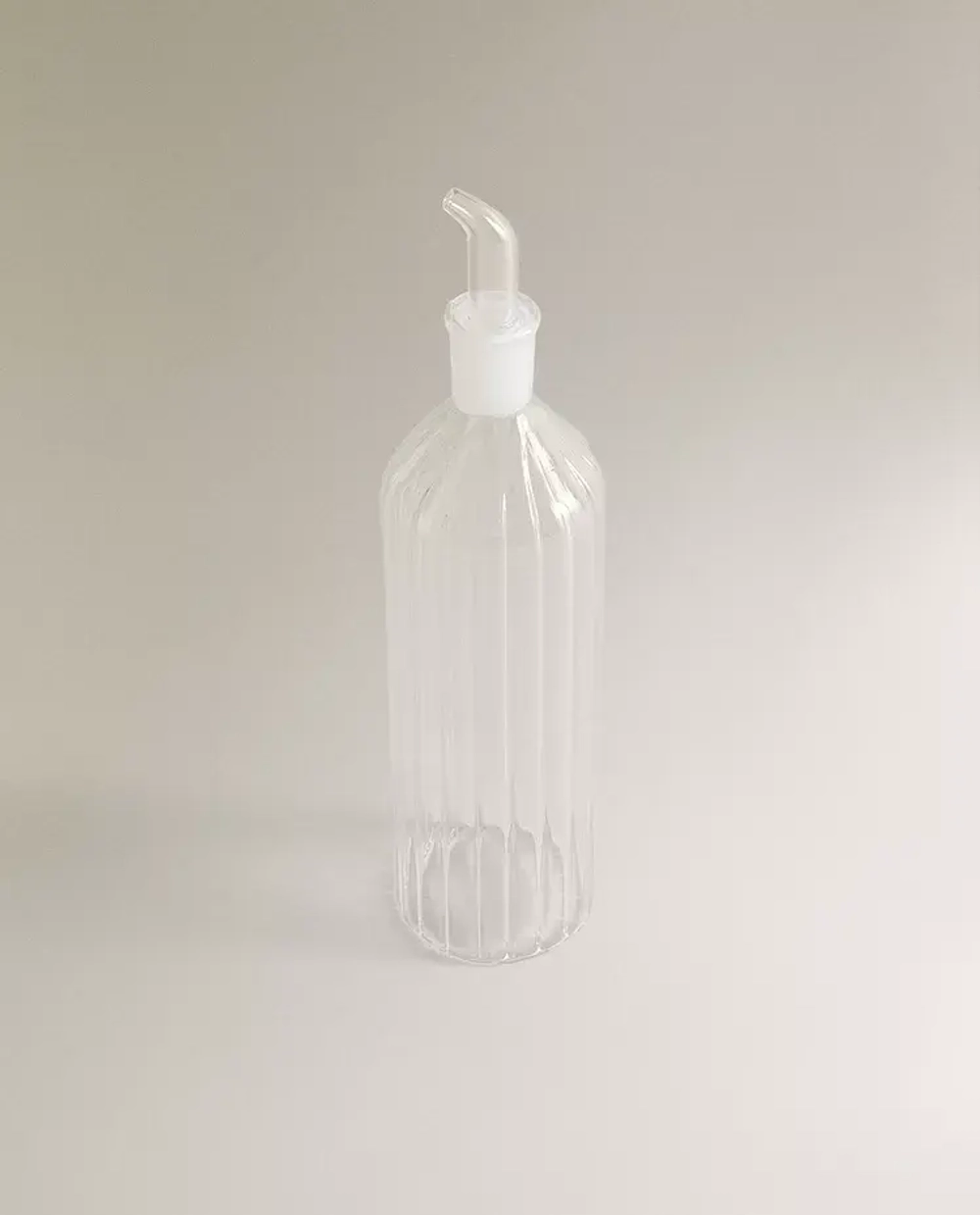 ZARA HOME БУТЫЛКА ИЗ ТЕРМОСТОЙКОГО СТЕКЛА ДЛЯ МАСЛА И УКСУСА, ПРОЗРАЧНЫЙ