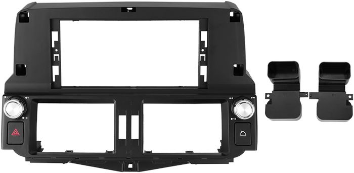 Магнитола для Toyota Land Cruiser Prado 150 2009-2013 (ШГУ 7", рамка LUX) - FarCar монитор 12.3" 2K QLED на Android 14, Быстрая, CarPlay, 4G SIM-слот