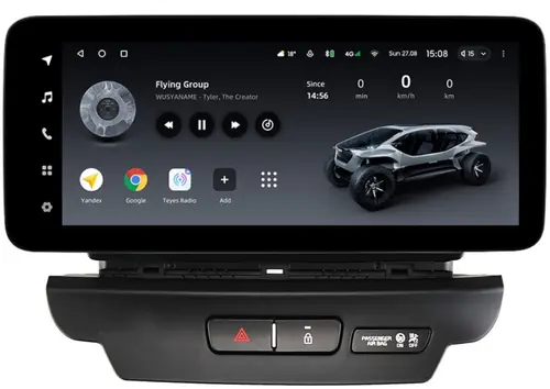 Магнитола для KIA Ceed 3 2018-2020 - Teyes LUX ONE ROUND монитор 12.3" 2K QLED на Android 10, Быстрая, CarPlay, 4G SIM-слот