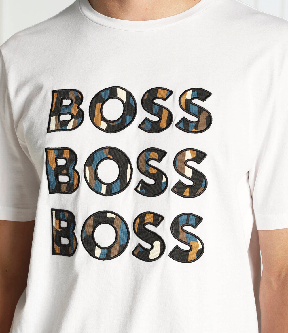 футболка teelogofun BOSS ORANGE - белый(50473066)