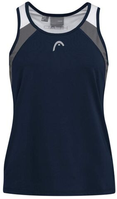 Футболка для девочки теннисная Head Club 22 Tank Top G - dark blue