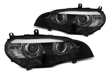 Передние фары AE DRL LED BLACK AFS HID для BMW X5 E70
