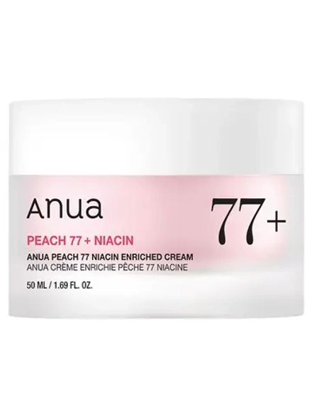 Anua Интенсивный крем-пудинг для гладкой и сияющей кожи Peach 77% Niacin Enriched Cream 50 мл