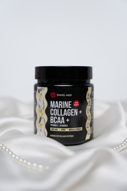 Морской коллаген в порошке «Ваниль» с аминокислотами Enhel Med (MARINE COLLAGEN BCCA)