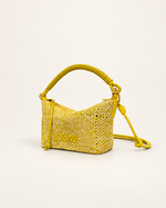 LOEWE Cala Mini, горчичный оттенок, рафия