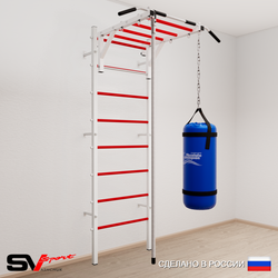 Шведская стенка Sv Sport усиленная 6292 (Турник рукоход/Канат/Цепь/Мешок 22кг)