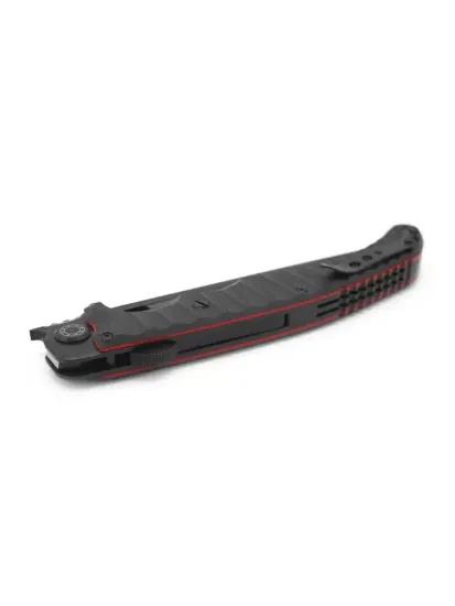 Складной нож НОКС Аватар М Red-Black 334-709404 на подшипниках c клинком из стали D2, рукоять G10