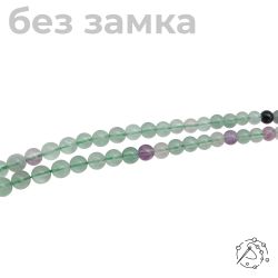 Нить бусин - Флюорит, шар, 6 мм