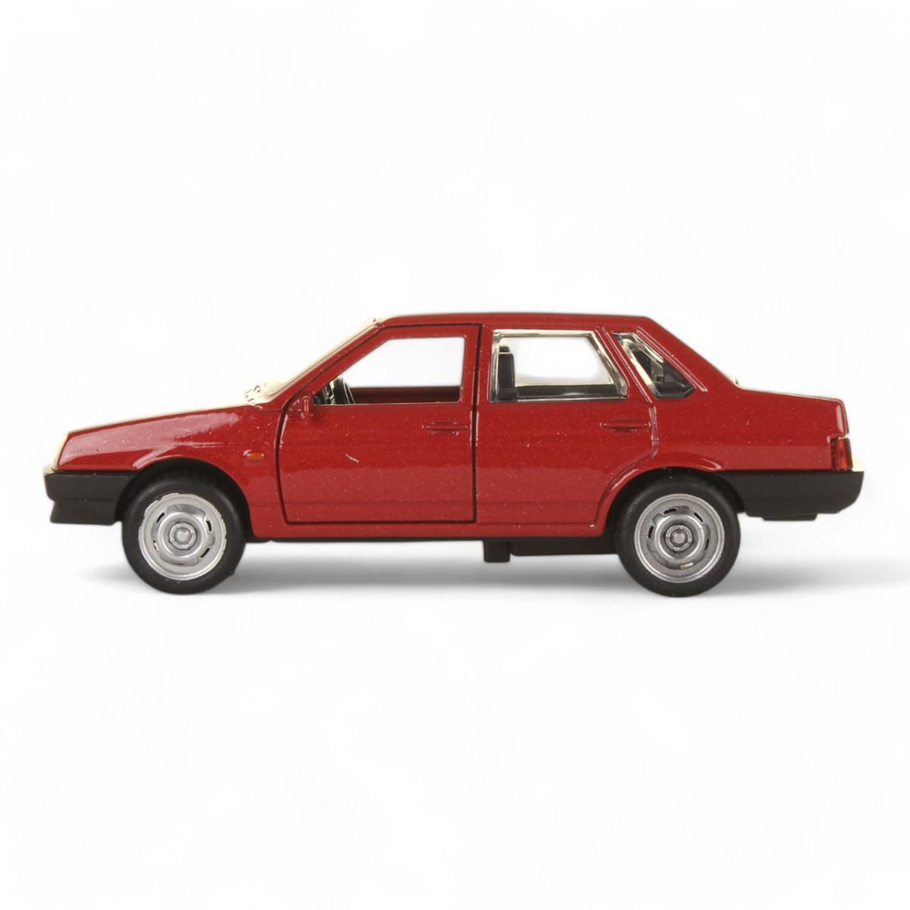 Модель ин. мет. "Lada-21099 Спутник" 12см, красный, двер, багаж. 21099-12-RD (Технопарк)