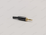 Mini Jack 3,5 mm с наружной резьбой (Черный) + переходник 6.3