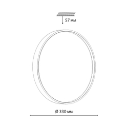 7743/CL COLOR SN 127 Светильник светодиодный потолочный пластик/белый/зеленый LED 30Вт 4000К D330 IP43 MAVIC