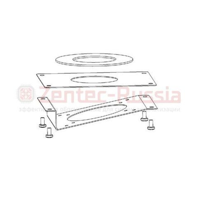Carel DP00VM4000 кронштейн для вертикального монтажа парораспределителей