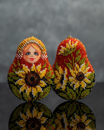 Матрешка с подсолнухами