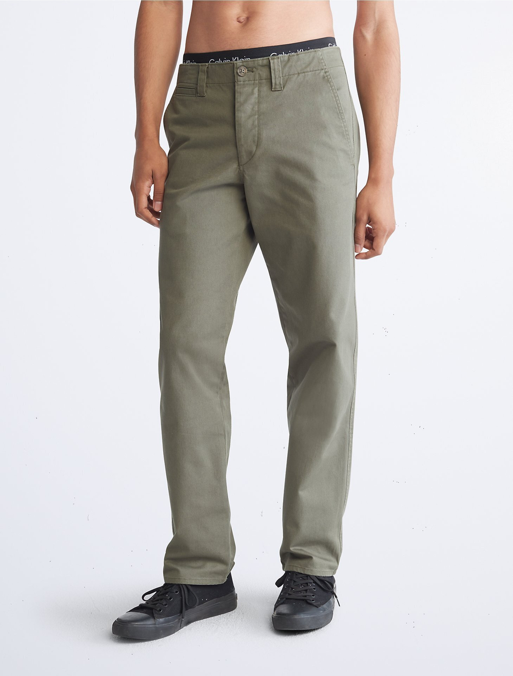Брюки Calvin Klein Solid Utility Chinos Dusty Olive