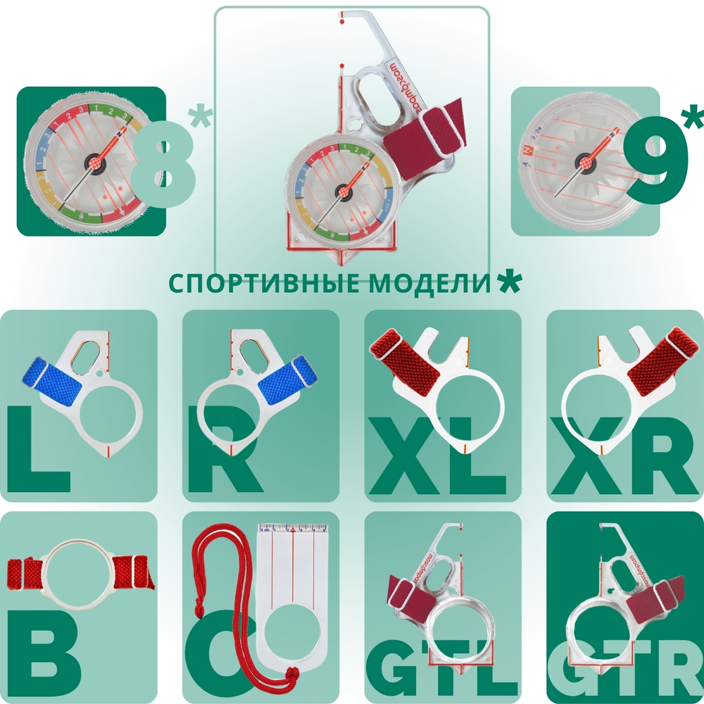 Компас звёздочка жидкостный Москомпас Модель 8GTR