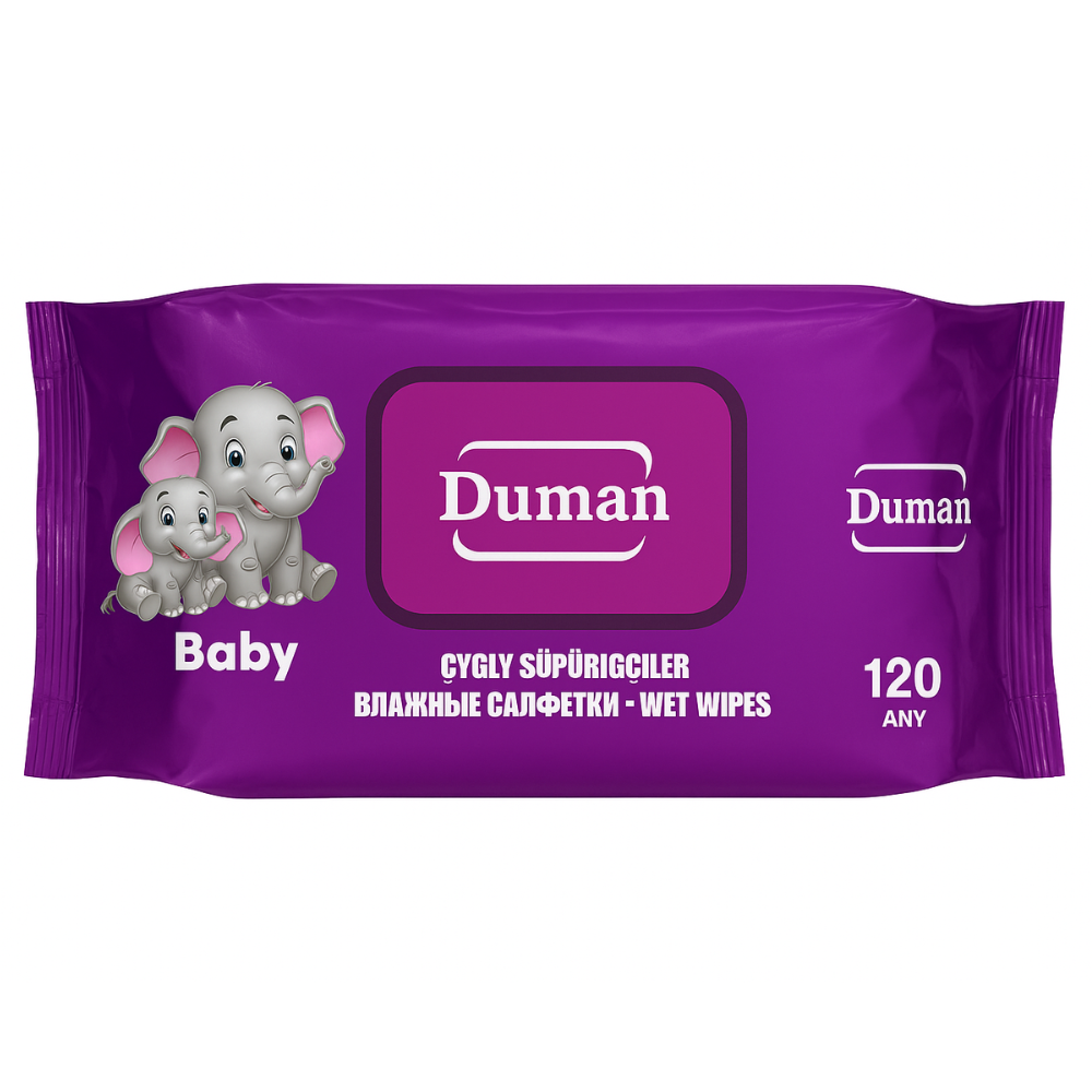Влажные салфетки Duman Baby 120 шт