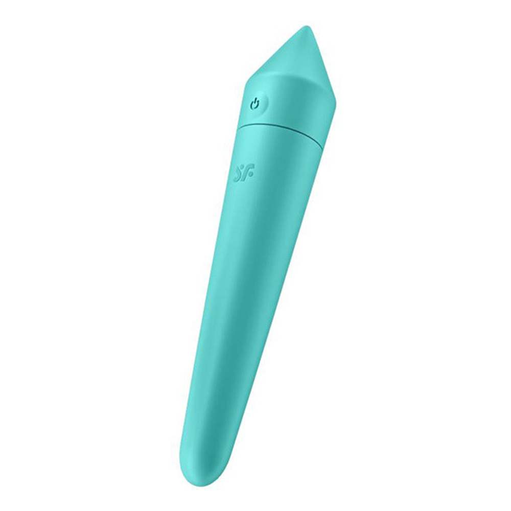 Бирюзовый мини-вибратор 14см Satisfyer Ultra Power Bullet 8