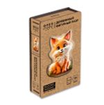 Пазл фигурный деревянный Веселый лисенок 154 элементов, Фрея PZLF-013