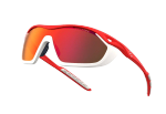 Спортивные очки с диоптриями 720armour Analog Pro / Matte Neon Red Orange / Matte White Gasket / Smoke Full Red Ti Lens